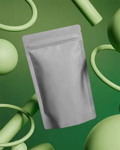 Reusable Flat Bottom Stand Up Pouch Mockup For Food Packaging And Retail Storage Mockup