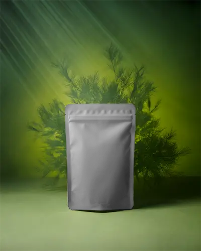 Matte Stand Up Pouch With Zipper For Food Snacks Packaging And Custom Print Label