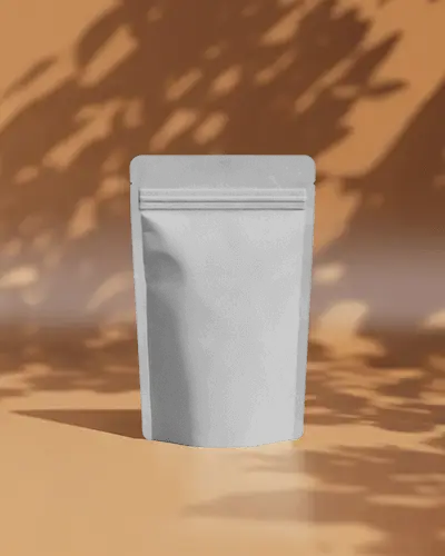 Stand Up Pouch Mockup With Zipper Lock Flexible Packaging Design Display Template