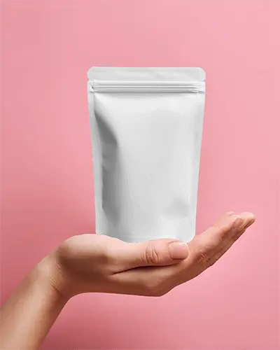 Flexible Durable Pouch Mockup With Zip Lock For Branding And Product Presentation