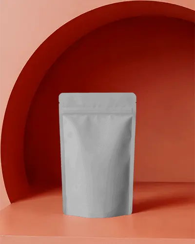 Stand Up Zipper Pouch Mockup For Product Packaging And Branding Presentation Usage