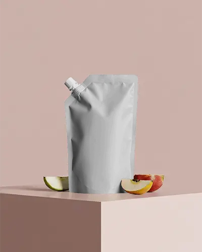 Stand Up Spout Pouch Packaging Mockup For Liquid Products Modern Minimal