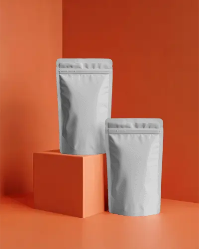 Stand Up Pouch Mockup For Custom Packaging Design And Branding Presentations
