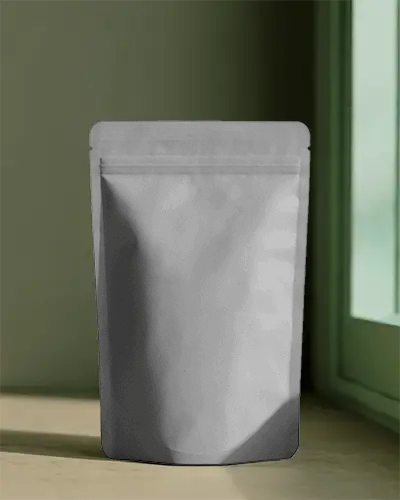 Resealable Standup Pouch Packaging Mockup For Food Snacks And Product Storage Solutions