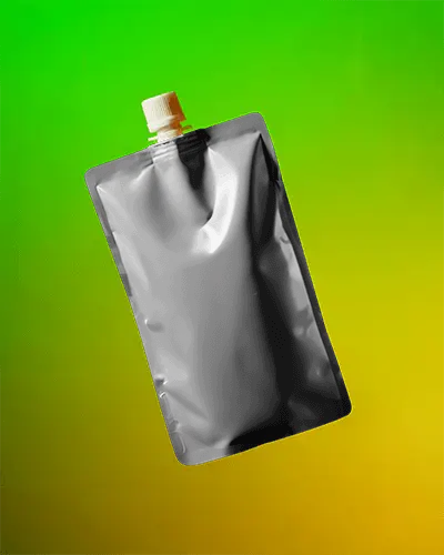 Reusable Spout Pouch Packaging Mockup For Liquid Products Branding Design Presentation