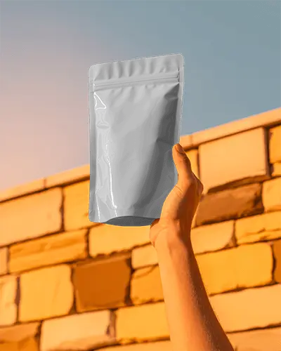 Stand Up Pouch Mockup With Zipper For Product Packaging And Branding Presentation Design