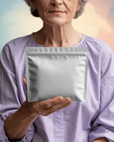 Reusable Stand Up Pouch Packaging Mockup For Promoting Organic Food Products In Ecommerce Stores