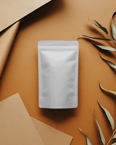 Resealable Ziplock Pouch Mockup For Retail Packaging And Organic Food Presentation