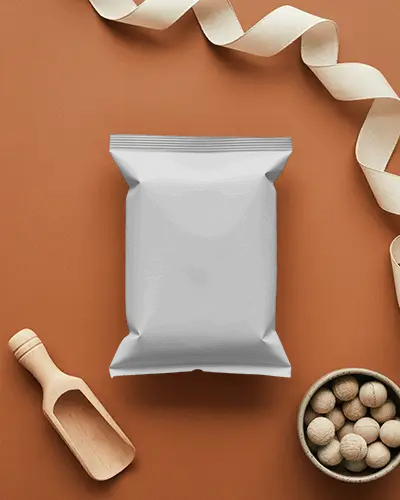 High Quality Flat Bottom Pouch Mockup For Packaging Design Presentation And Marketing Use