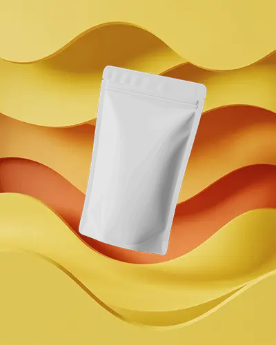 Flexible Zipper Pouch Mockup For Food Snack Packaging And Cosmetic Product Showcase