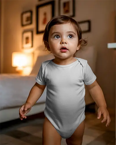 Comfortable Baby Onesie Mockup For Custom Kids Clothing Designs And Personalized Gifts Online