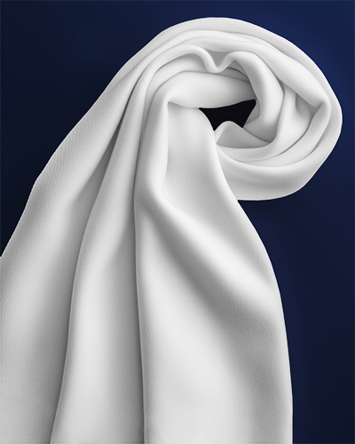 Luxurious Draped Scarf Mockup Soft Flowing Fabric Folded Elegantly Against Dark Brown Background Premium And Stylish Presentation