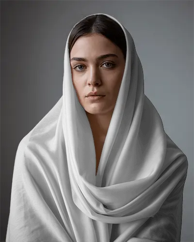 Stylish Luxury Large Scarf Mockup For Womens Daily Fashion And Comfortable Cozy Wear