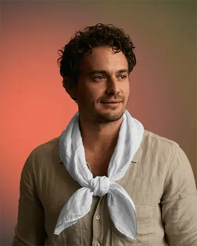 Stylish Mens Casual Scarf Mockup Accessory For Elegant Daily Wear And Outdoor Outfits