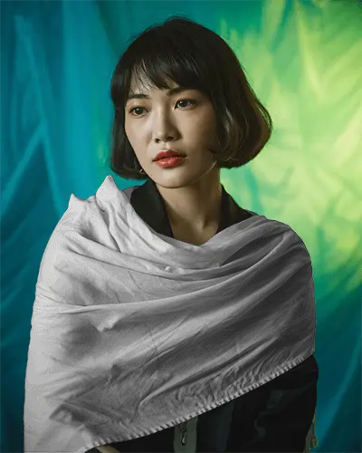 Elegant Soft Winter Scarf Mockup Fashion Accessory For Women Warm Cozy Style Seasonal Wear