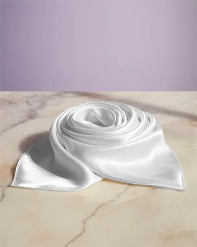 Luxury Silk Scarf Mockup Elegant Fashion Accessory Soft Shiny Fabric Chic Stylish