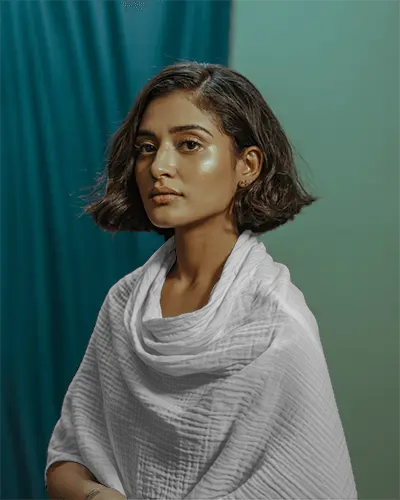 Elegant Soft Lightweight Fabric Scarf Mockup As Wrap For Fashionable Casual Wear