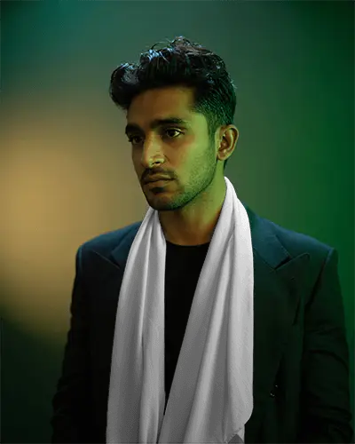 Elegant Soft Scarf Mockup Men Fashion Accessory Casual Wear Stylish Comfortable Designer