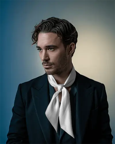 Luxury Mens Neck Scarf Mockup Smooth Satin Fabric Perfect For Dressy And Chic Style Looks