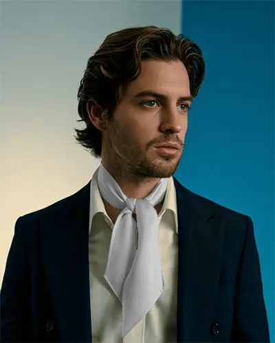 Luxury Men S Fashion Scarf Mockup Elegant Outfits Office And Evening Events Versatile Style