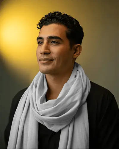 Stylish Comfortable Scarf Mockup Men Made From Soft Breathable Fabric For Everyday Wear And Style