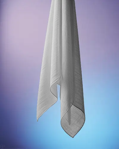 Minimalist Scarf Mockup Sleek Texture Suspended In Air With Gradient Backdrop