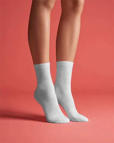 Comfortable Cotton Blend Socks Mockup For Everyday Wear Stylish And Durable Footwear Essential