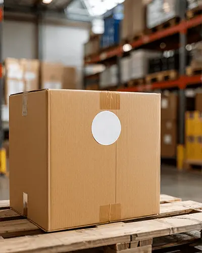 warehouse-shipping-box-sticker-mockup-on-wooden-pallet-with-industrial-background