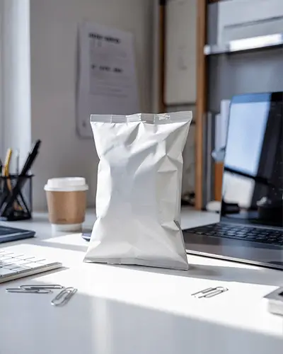 custom-printable-foil-packaging-bag-sticker-mockup-on-modern-office-desk-with-laptop