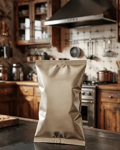 realistic-stand-up-pouch-packaging-mockup-on-rustic-kitchen-counter-display