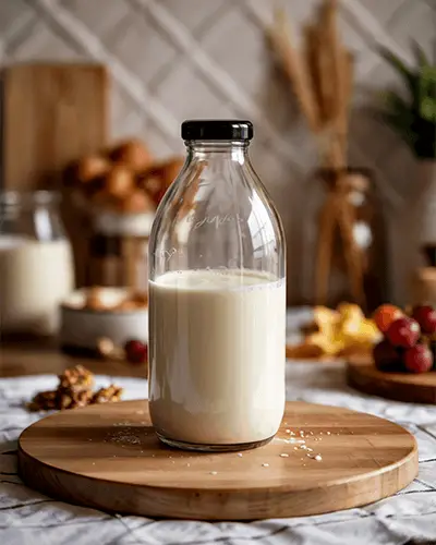 vintage-glass-milk-bottle-sticker-mockup-on-wooden-board-kitchen-interior-rustic-home-decoration