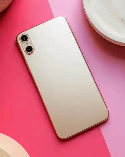 Sleek Modern Smartphone Backside Sticker Mockup For Designers And Marketers