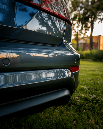 Luxury Car Rear Bumper Sticker Mockup High Quality Vehicle Branding Showcase