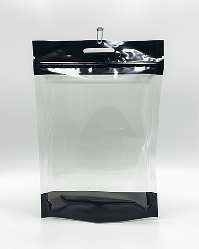 Transparent Packaging Sticker Mockup On Neutral Background With Glossy Finish Product Showcase