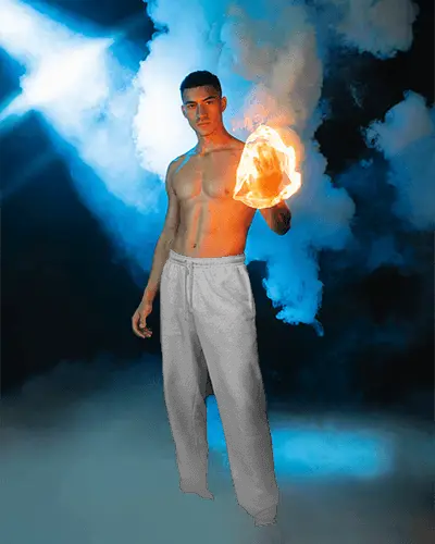 Comfortable Loose Fit Sweatpants Mockup With Elastic Waistband For Casual And Sportswear Outfits