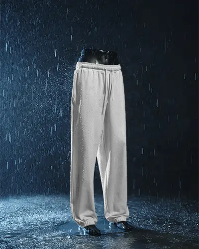 Breathable Performance Fabric Sweatpants Mockup Side Pockets For Sporty And Everyday Use