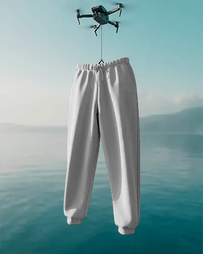 Premium Quality Soft Brushed Fabric Sweatpants Mockup For Athleisure And Casual Outfits