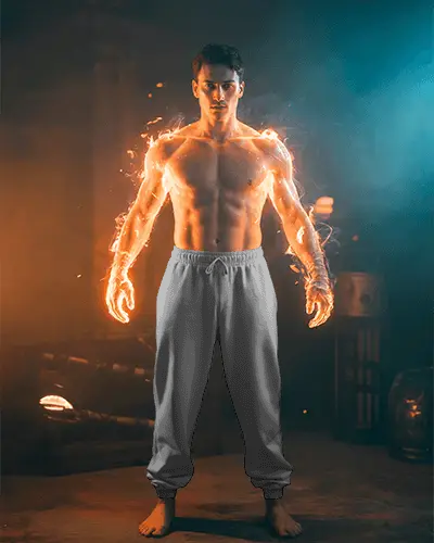 Modern Athletic Sweatpants Mockup For Men Stylish Comfortable And Perfect For Daily Wear