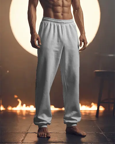 Stylish Athletic Men Sweatpants Mockup Perfect For Workouts Lounging And Everyday Comfort