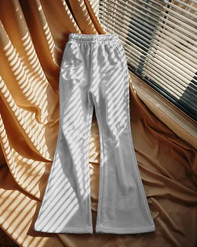 Soft And Stylish Flared Sweatpants Mockup Ideal For Relaxed Outfits And Everyday Wear