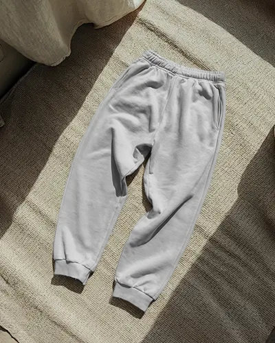 Durable Stitched Ankle Cuffs Modern Athletic Style Everyday Sweatpants Mockup