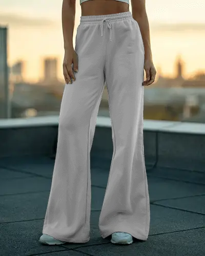 High Waisted Flared Sweatpants Mockup For A Stylish And Comfy Athleisure Look