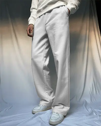Effortless Streetwear Comfy Loose Fit Sweatpants Mockup For Modern Casual Outfits