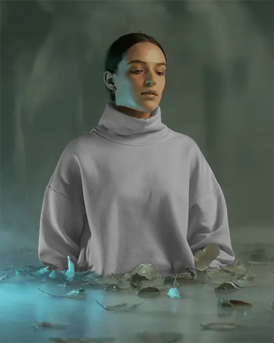 Stylish Comfortable Turtleneck Sweatshirt For Casual Wear And Winter Season Fashion