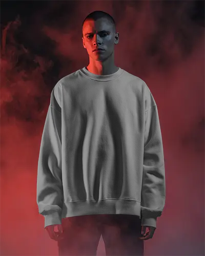 Premium Quality Crewneck Sweatshirt Mockup Trendy Menswear Essential For Cool Outfits