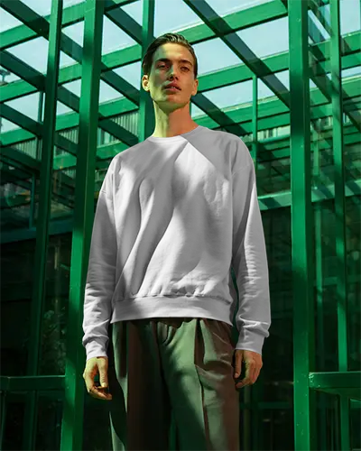 High Quality Casual Sweatshirt Mockup For Modern Urban Style And Streetwear Brands