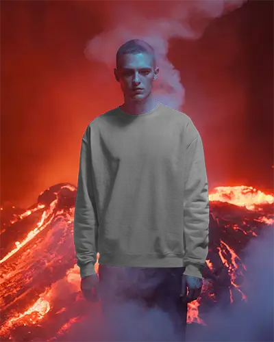 Plain Minimalist Sweatshirt Mockup For Custom Fashion Designs And Printing Showcase