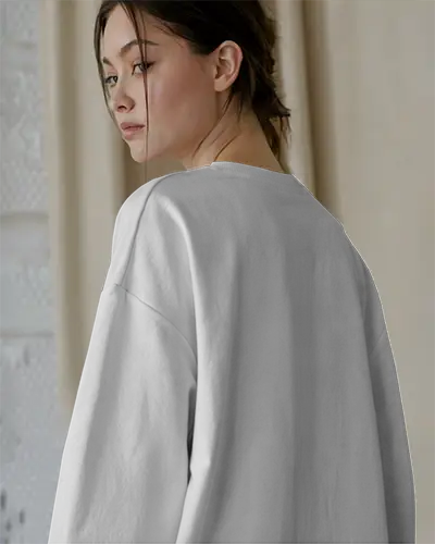 High Quality Relaxed Fit Women Sweatshirt Mockup Perfect For Layering And Casual Outfits