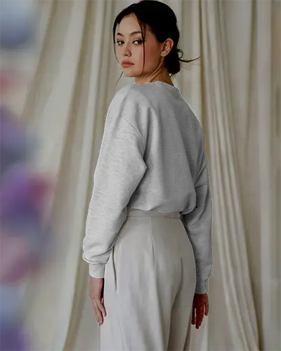 Premium Quality Soft Fabric Sweatshirt Mockup With A Modern Cut For Everyday Style