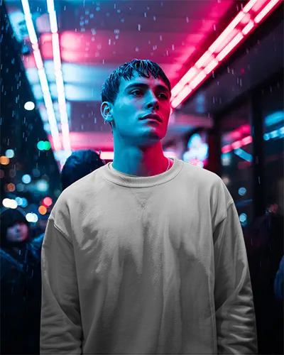 Clean Minimalist Sweatshirt Mockup For Creative Brand Identity And Graphic Design Presentation